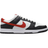 Nike Dunk Low Retro Red Swoosh Panda Sneakers
