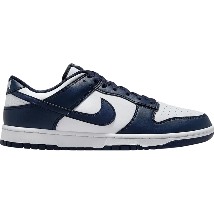 Nike Dunk Low Retro White Midnight Navy Sneakers
