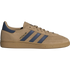 adidas Handball Spezial sneakers in Warm Sandstone, Preloved Ink, and Gold Metallic — classic adidas suede design with a premium vintage look.
